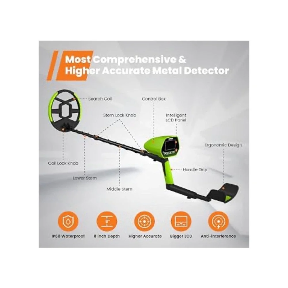 GoGonova Metal Detector for Adults & Kids, Kids Metal Detector, Waterproof Metal